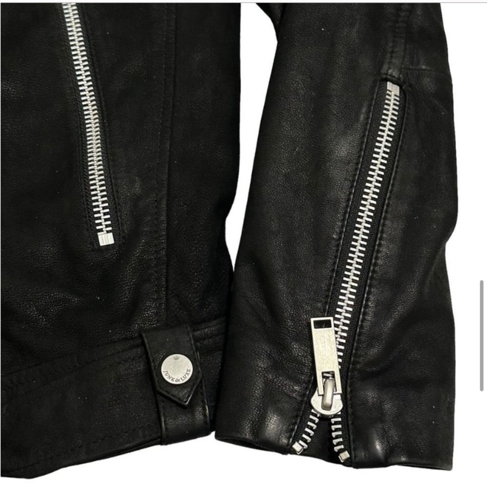 Junk de luxe biker leather jacket - Picture 9 of 13